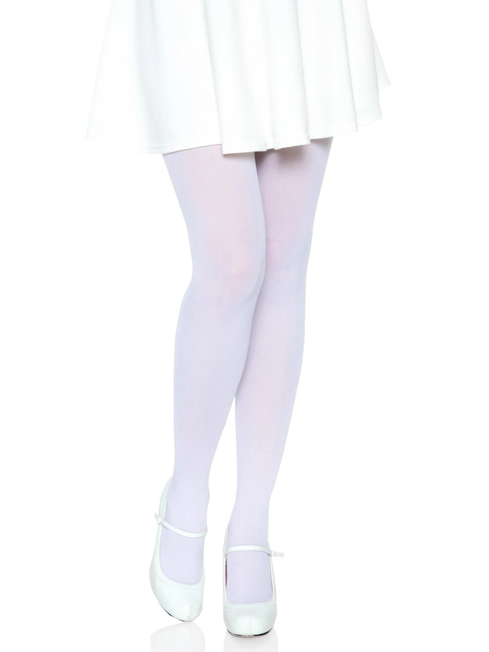Leg Avenue - Ari Nylon Women's Tights - WHITE